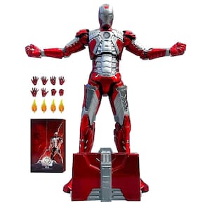 Bonecos de ação HiPlay ZD Toys Iron Men MK5, escala 1/10, 18 cm