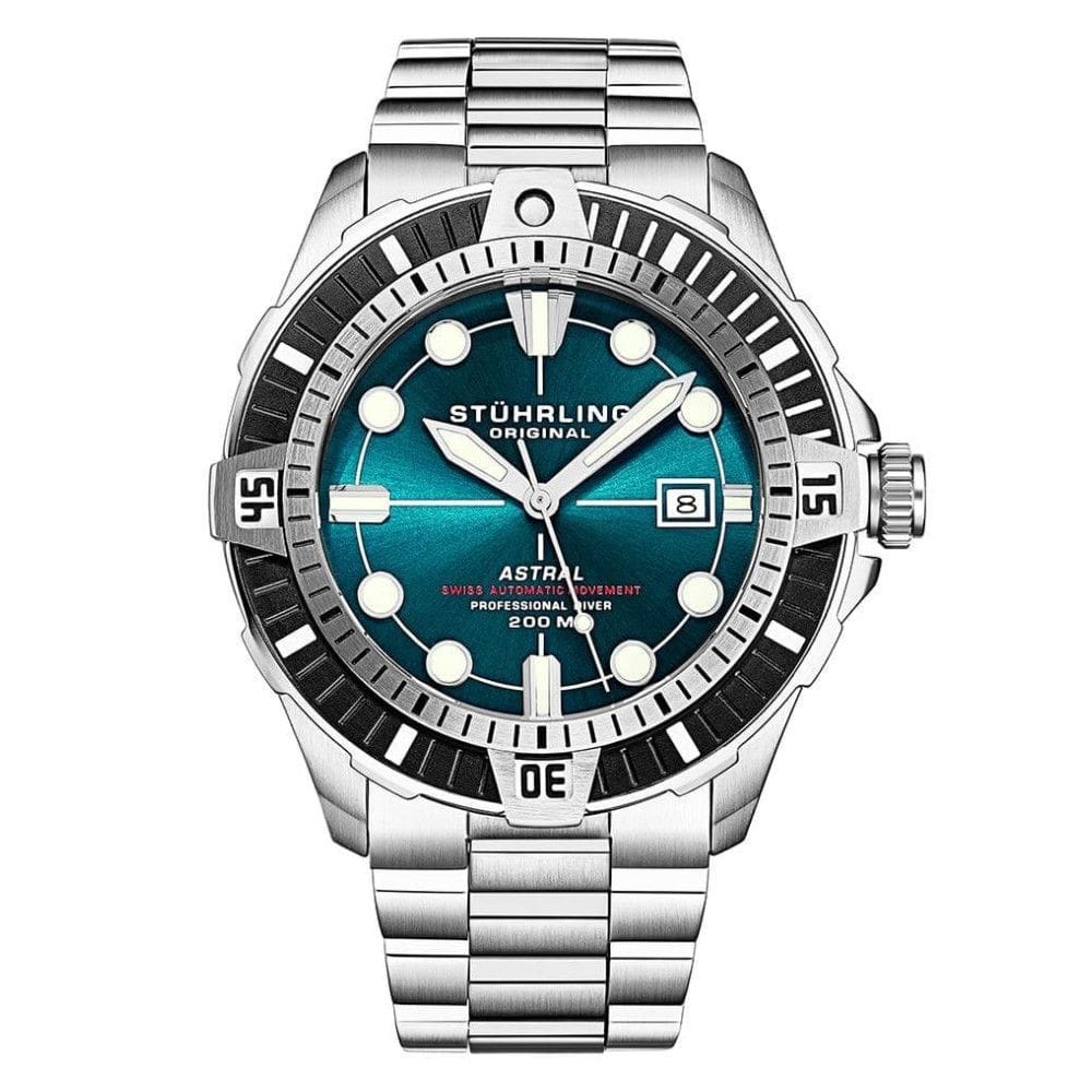 Relógio Masculino Stuhrling Astral 1005 Automático 45mm, Prata