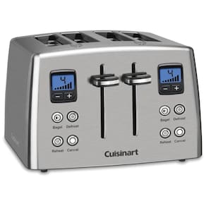 Torradeira Elétrica, 4 Fatias, Aço Inoxidável, 110v, CUISINART CPT 435, Prateado