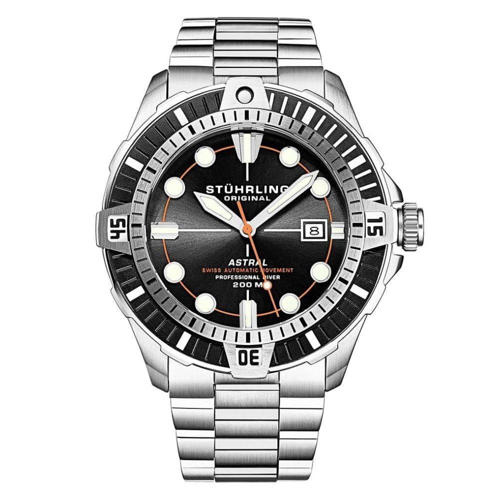 Relógio Masculino Stuhrling Astral 1005 Automático 45mm, Prata