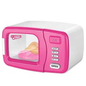 Forno Infantil Microondas Rosa Com Luz E Som Dm Brinquedos