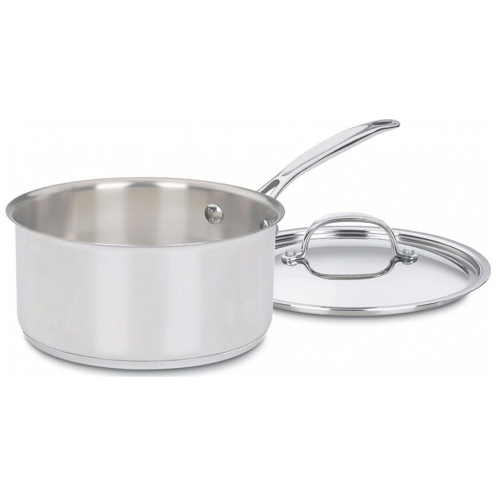 Panela Antiaderente com Tampa de Vidro, 3 Litros, Aço Inoxidável, Cuisinart 7193 20
