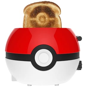 Torradeira 2 Fatias com Tema Pokemon Pokeball e Bandeja de Migalhas Removível para Fácil Limpeza e Livre de BPA., 110V 600W, Uncanny