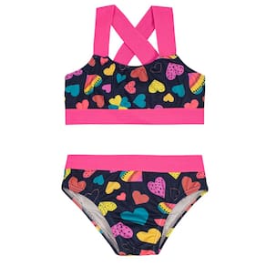 Biquíni em malha UV Infantil menina Brandili