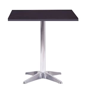 Mesa Delta 76,50 cm (Altura) com Tampo em MDP Quadrado 60 cm Preto