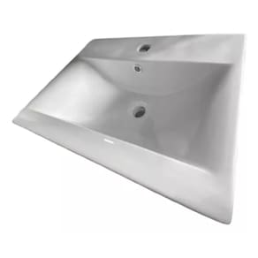 Cuba De Louça Retangular 39x51cm Semi Encaixe. Branca