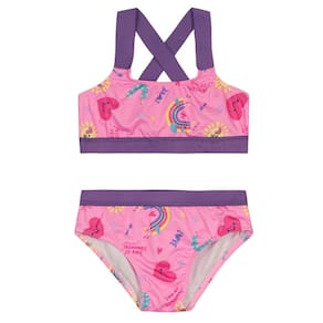Biquíni em malha UV Infantil menina Brandili
