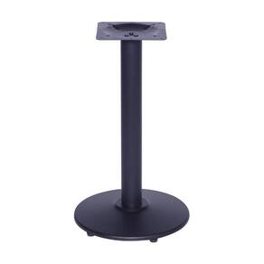 Base de Mesa Zeta em Ferro Preto 72,50 cm (Altura) com Disco Redondo