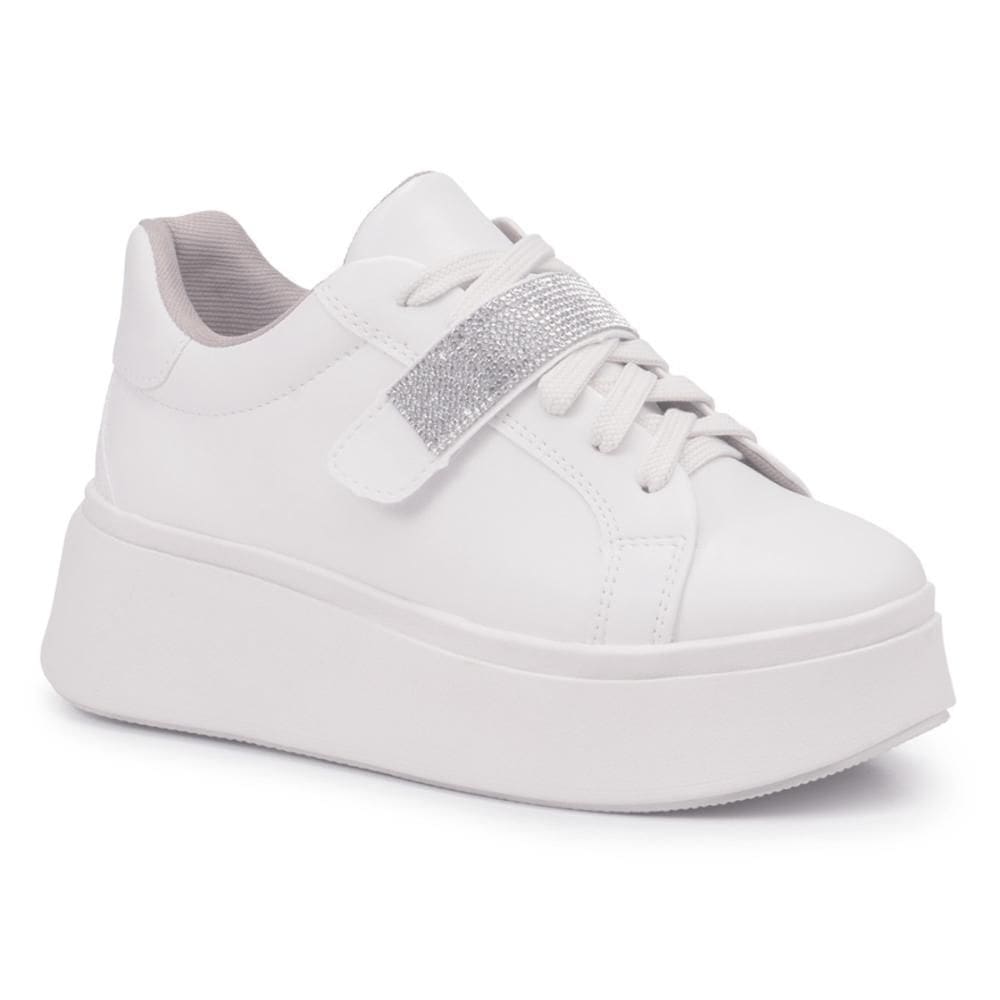 Tênis Feminino Strass Casual Confortável