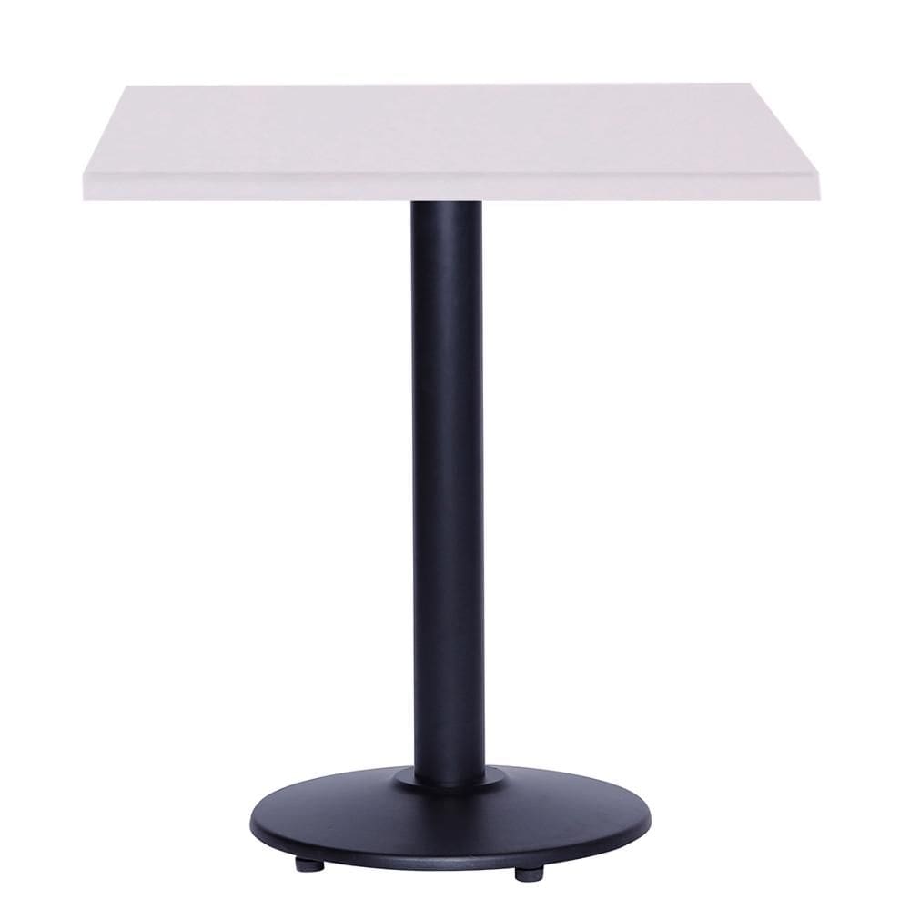Mesa Zeta 77,50 cm (Altura) com Tampo em MDP Quadrado 80 cm Branco