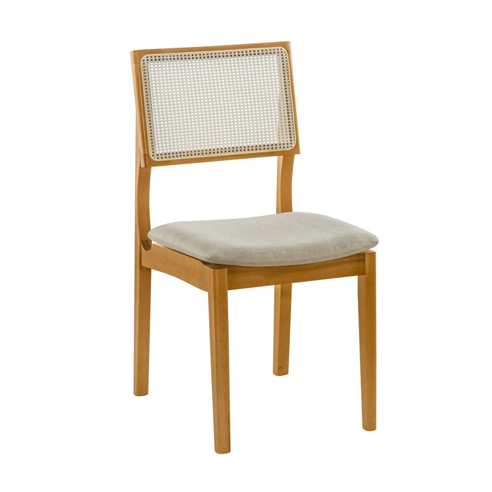 Kit 6 Cadeiras Granada Jantar Luxo Tela Madeira