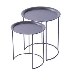 Conjunto Mesinha Atenas Tampo e Base de Metal
