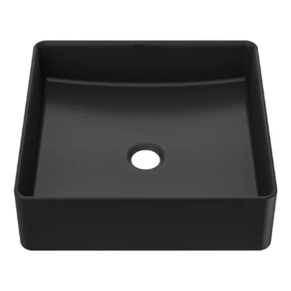 Cuba De Apoio De Louça Retangular 36,5x36,5 Preto