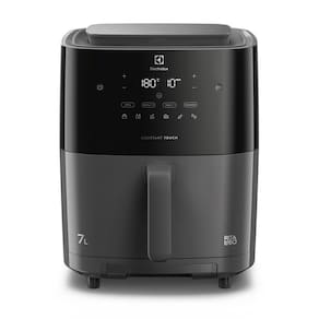 Fritadeira Elétrica Sem Óleo Electrolux AirFryer por Rita Lobo 7L Digital Cinza Expert c/ Vapor e Autolimpeza 1700W (EAF180)