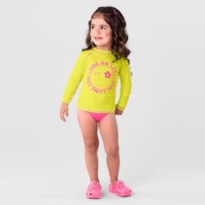 Biquíni em malha UV infantil menina Brandili