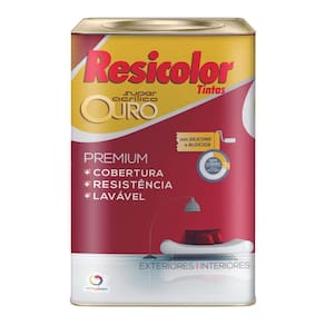 Tinta acrílica ouro areia fosco 18l | resicolor