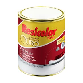Tinta acrílica base média ouro fosco 810ml | resicolor