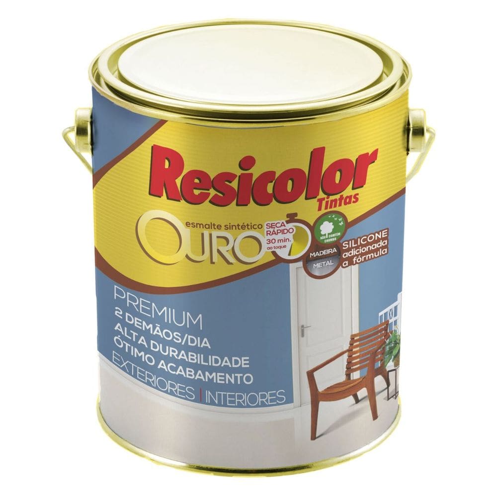 Esmalte Sint Ouro Premium Branco Acetinado 3,6l | Resicolor