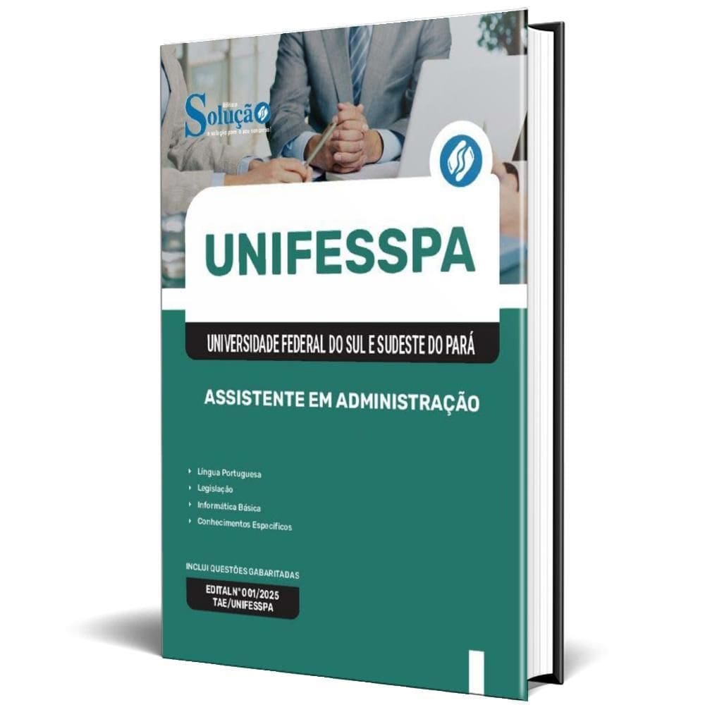 Apostila Unifesspa 2025 - Assistente Em Administração