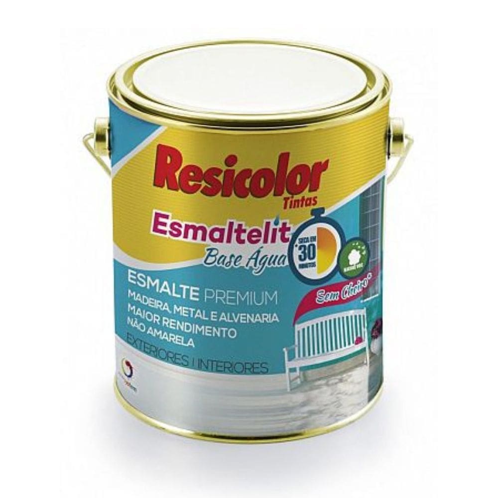 Base Clara Esmaltelit Acetinada Base Água 3,24l | Resicolor