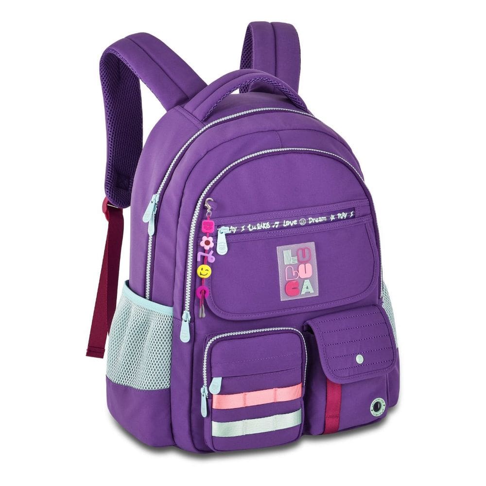 Mochila De Costas Luluca Pandinha Escolar Juvenil Meninas