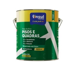 Tinta Para Pisos E Quadras 900ml | Tinsul