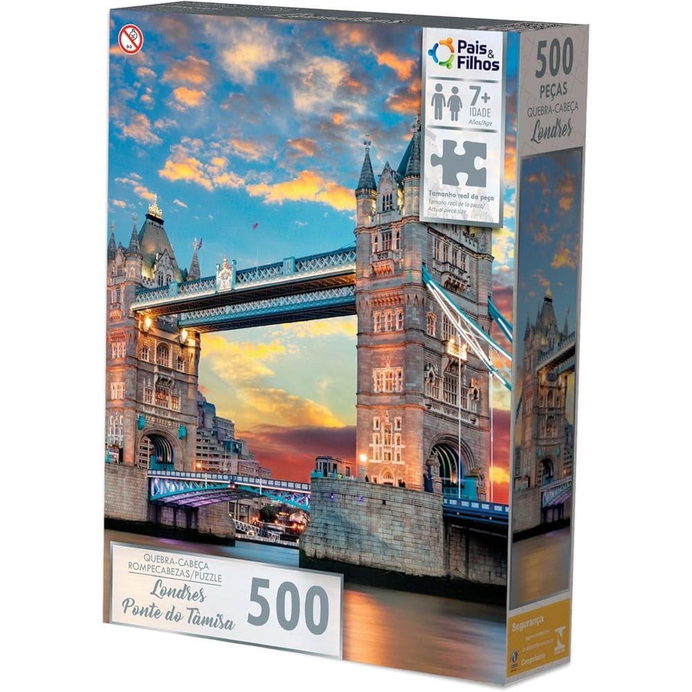 Quebra Cabeça 500 Peças Londres Ponte Da Tamisa