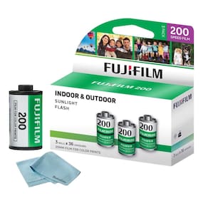 Filme Fujifilm 200 Color Negative 35 mm, 36 exposições, pacote com 3