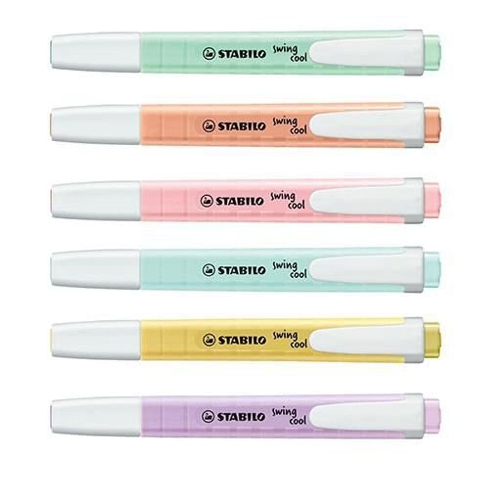 Kit 06 Marca Texto Swing Cool Cores Pastel - Stabilo