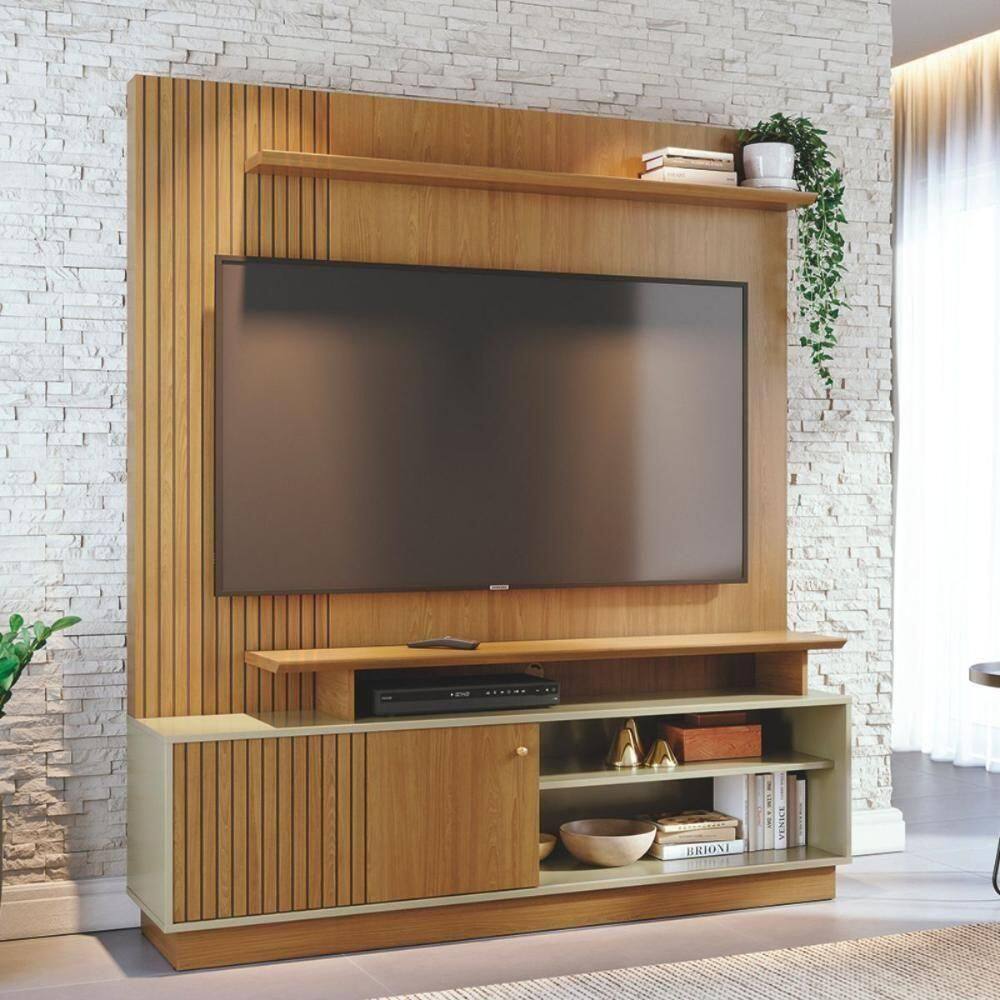 Home Painel Para Tv Frostfall Cumaru Opala