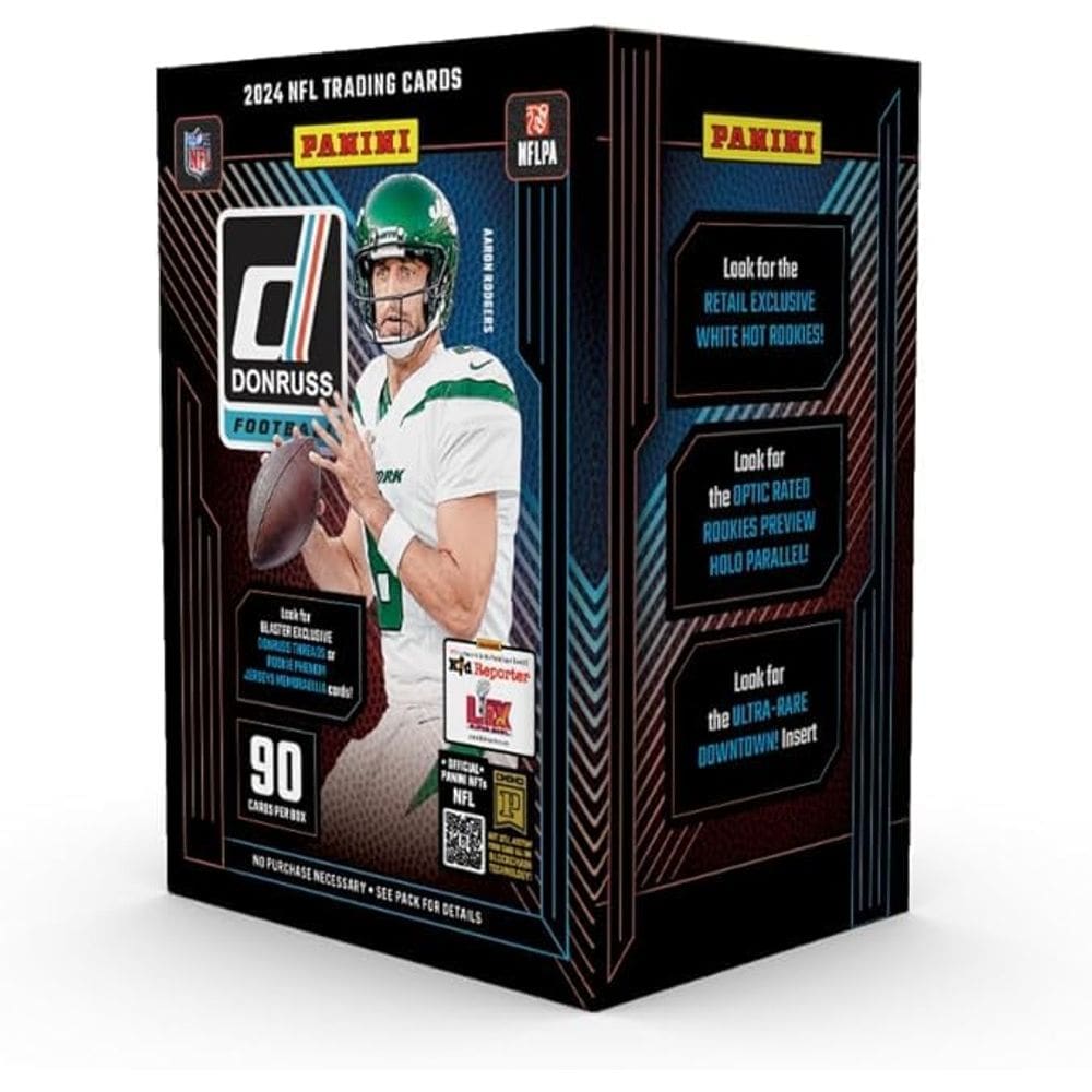 Blaster Box Panini Donruss Football 2024 com 90 cartas