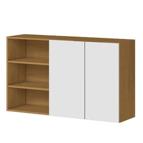 Armário Aéreo 100% MDF 2 Portas com Nicho 120cm Luna