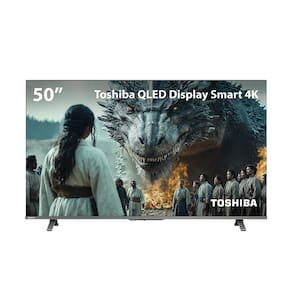 Smart TV QLED 50 4K Toshiba Google TV 3HDMI 2USB Wi-Fi