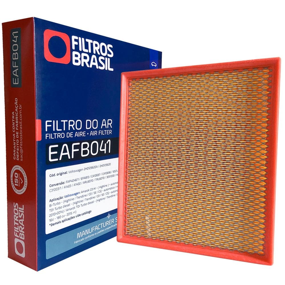 Filtro Ar Motor VW Amarok Turbo Highline Trendline 2010-2014