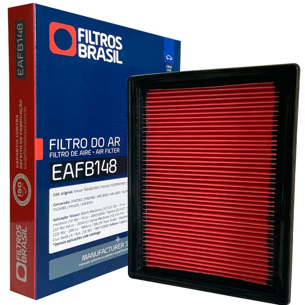 Filtro Ar Motor para Nissan Versa 1.0 Flex 2015 a 2023