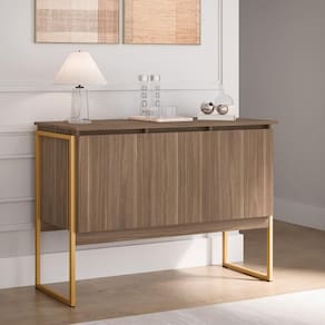 Buffet Aparador De Sala Jantar Com Pés Dourado Affara Dourado