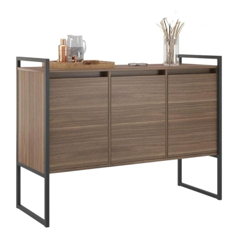 Buffet Aparador Industrial 3 Portas Para Sala De Jantar Affara