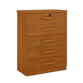Cômoda Solteiro 5 Gavetas Ipanema 100% Mdf D Doro Móveis Cinamomo