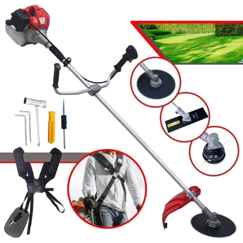 Roçadeira Lateral 52CC 2,2HP CG520P Anmax + Lâmina 80 Dentes