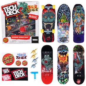 Mini Skateboards Tech Deck Godzilla Sk8shop com acessórios