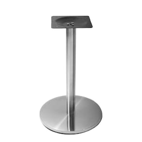 Base de Mesa Beta em Inox 72,50 cm (Altura) com Disco Redondo