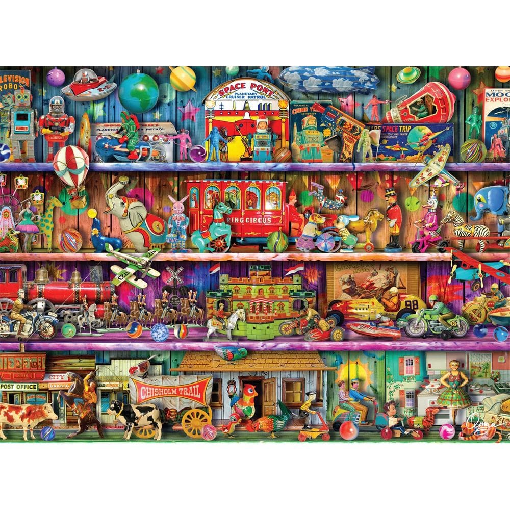 Quebra-cabeça Buffalo Games Aimee Stewart Toy Wonderama 1000 unidades