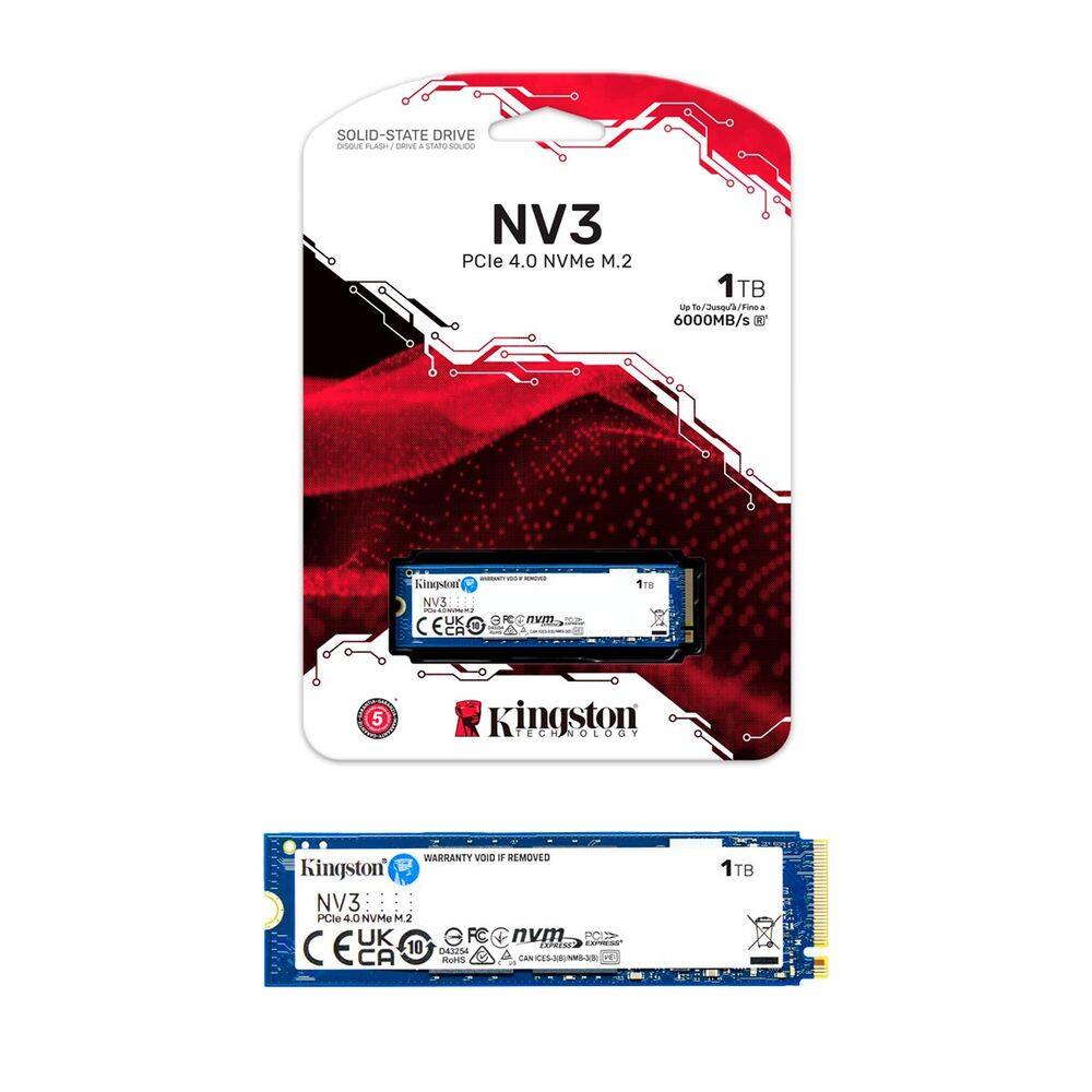 HD SSD 1TB NV3 M2 PCIE 4.0 Leitura 6000 Mbs Gravação 4000