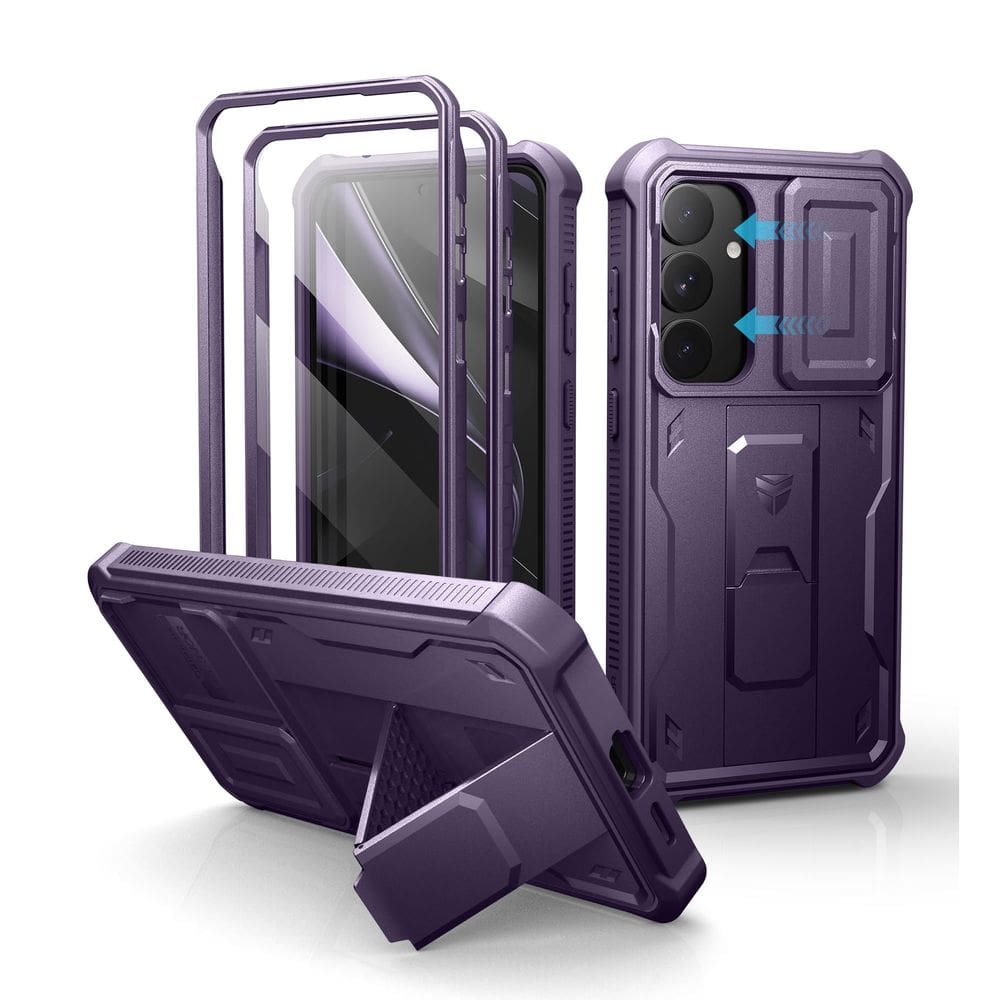 Capa Dexnor para Samsung Galaxy S25 Plus com capa de câmera roxa