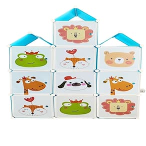 Guarda Roupa Castelo Infantil Armario Organizador Brinquedos Roupas Sapateira 13 Nichos Prateleiras