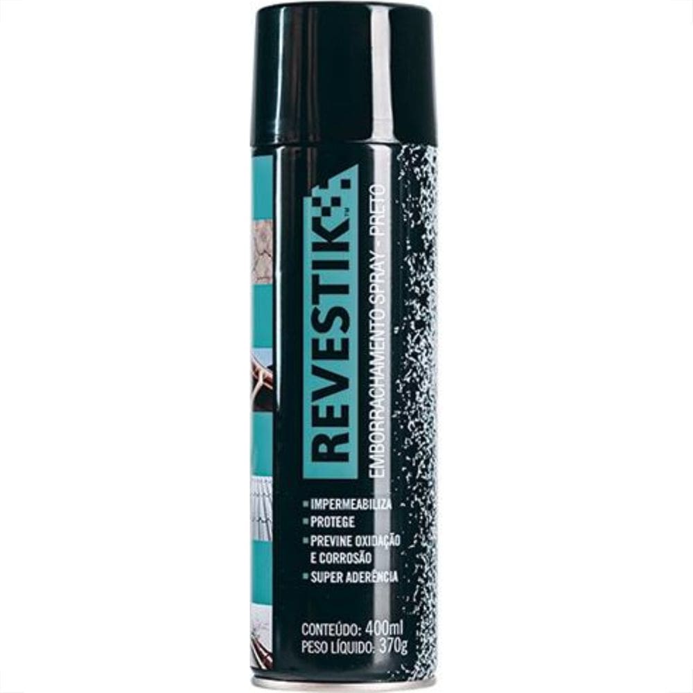 Borracha Liquida Spray Revestik Preto 400Ml/370