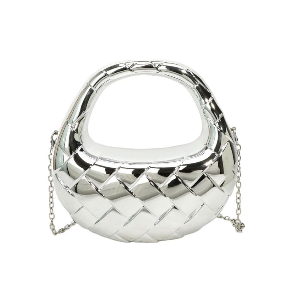 Bolsa de mão GSYPS acrílico C-Silver para coquetel de festa feminino
