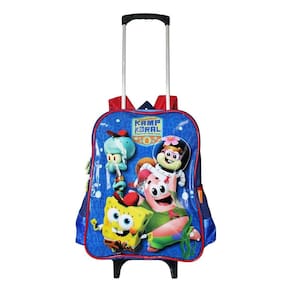 Mochila Bob Esponja Rodinhas Infantil Masculina Escolar G