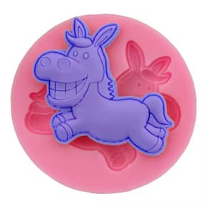 Molde Silicone Cavalo Cavalinho Animais Fondant Biscuit Bolo