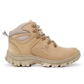 Bota Masculina Aventura Couro Resistente Confortável